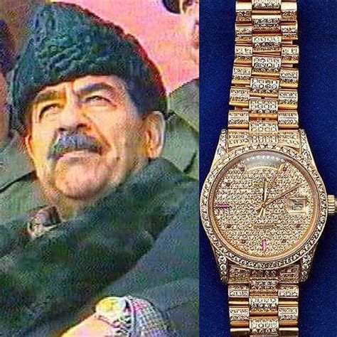 saddam hussein rolex|saddam hussein watch.